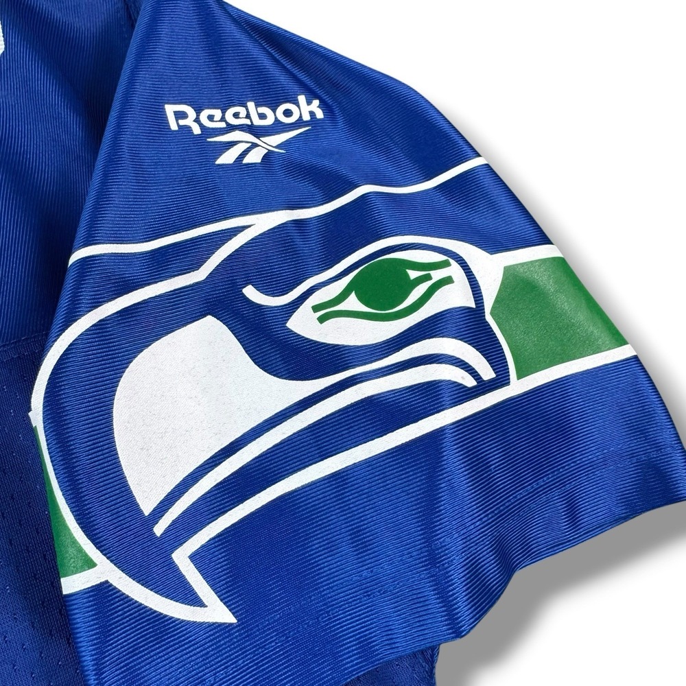 Reebok NFL Gridiron Classic Seattle Seahawks #96 Cortez Kennedy Retro Jersey L - Picture 10 of 13
